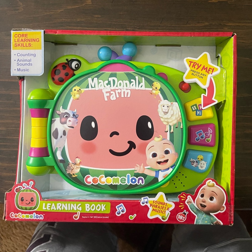 CoComelon Learning Book Interactive Toy - 3 Modes, 50 Learning Phrases New !